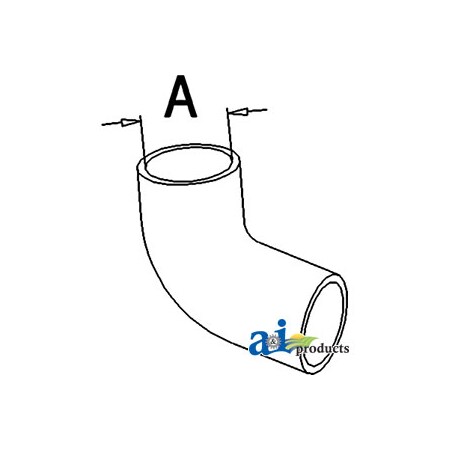 A & I Products Radiator Hose, Upper 5" x2" x2" A-L62211